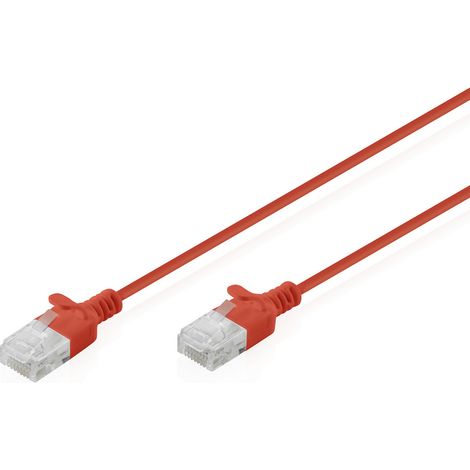 Digitus DK-1618-015S-R RJ45 Patchkabel CAT 6 U/UTP 1.5 m Rot 1 St. (1/5)