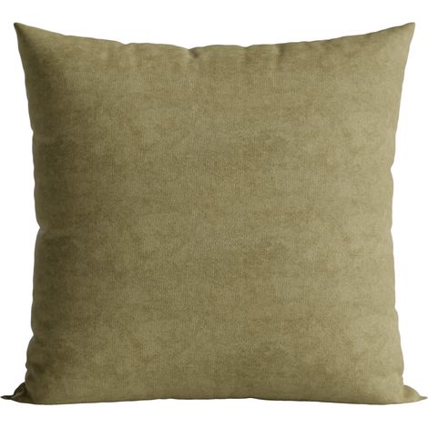 Funda de almohada de terciopelo Milas, verde, lisa, 40x40 cm (1/4)