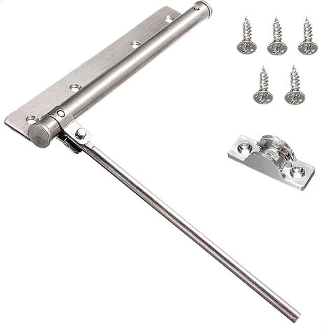 1 Ferme-porte,Acier inoxydable,Vitesse réglable,Résistant corrosion,Porte bois métal,Usage intérieur extérieur (1/5)