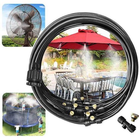 Ligne de brumisation extérieure de système de brumisateur de 49,2 pieds pour le jardin de ventilateur de patio (1/5)