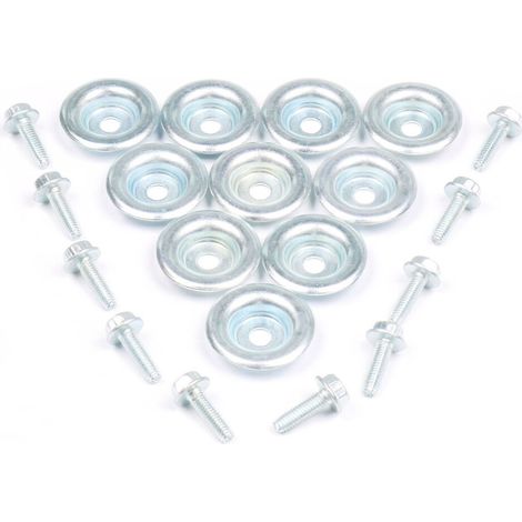 10-teiliges UTV-Chassis-Schutzplatten-Schrauben- und Unterlegscheiben-Set für RZR 570 800 900 1000 XP Ranger General RS1 7556065 7518529