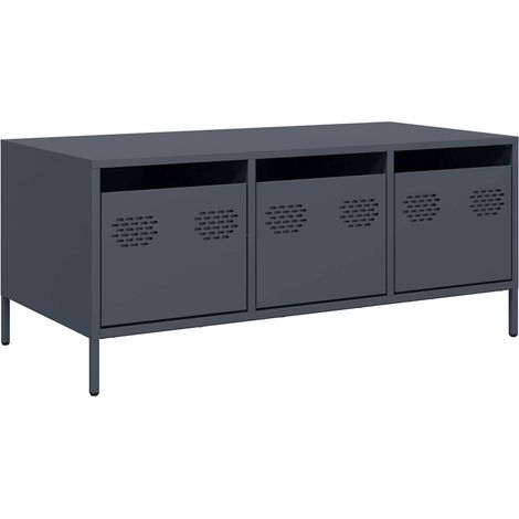 Maison Exclusive - Couchtisch Anthrazit 101,5x50x43,5 cm Kaltgewa
