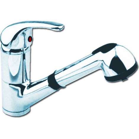 Rubinetto monocomando allungabile per lavello da appoggio Pluvia Capri 24067