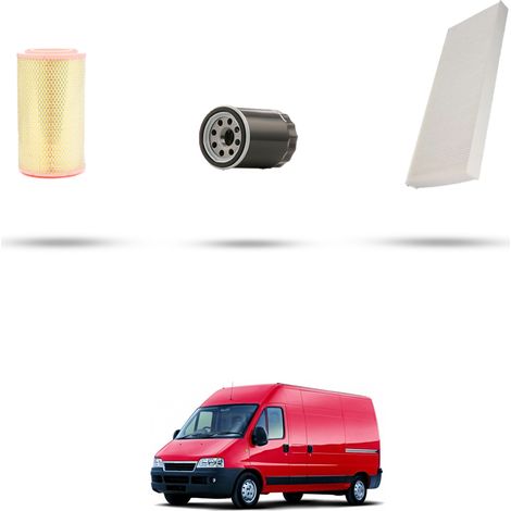 Kit tagliando 3 filtri compatibile con Fiat Ducato (244) 2.0 81kw dal 2002 (1/5)
