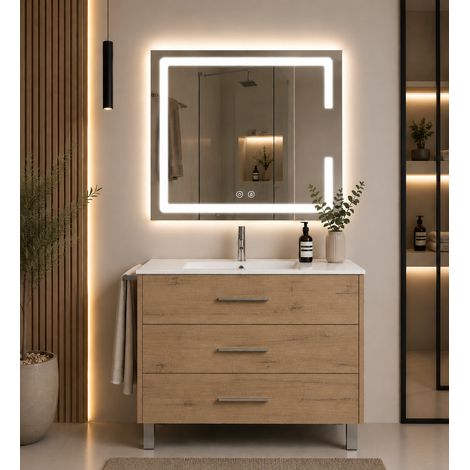 Mobile bagno con lavabo ORIGENBATH RIBERA senza specchio 100x40 cm estepa