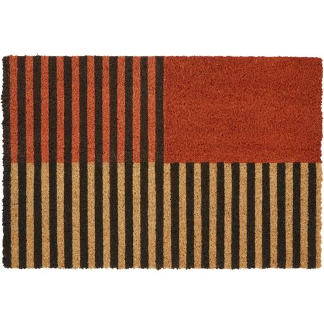 Premier Housewares Diamond Design Door Mat / Non Slip Floor Mat Indoor and Outdoor Welcome Mat With Robust Coir For Door Entrances / House Entryway / Kitchen / Outside Porch 40 x 2 x 60 (1/2)