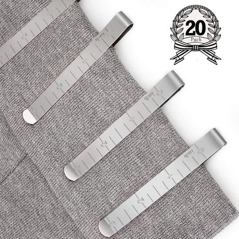 Nähklammern, 20er-Packung, Saumklammern aus Edelstahl, 3" Messlineal für Quilts, passend für Wonder Clips (1/5)