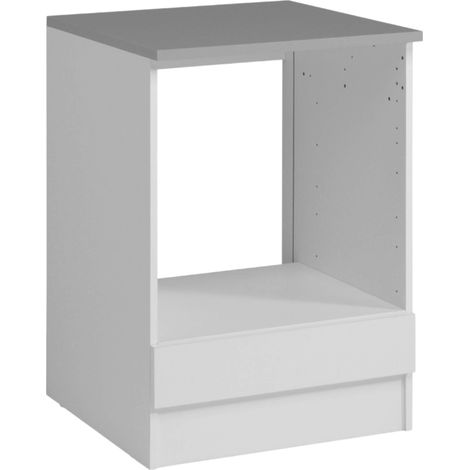 Módulo para horno inferior 60 cm EKO cocina modular color blanco mate estilo moderno (1/5)
