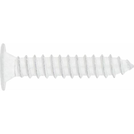 Vite autofilettanti per lamiera e PVC - testa extraplata - impronta PH - zincata bianca 4,2 x 32 - confezione da 500 (1/2)