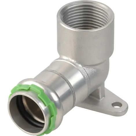 VSH SudoPress Angolo a muro a 90° in acciaio inossidabile FF 22xRp3/4" Tipo SP6471GV, 6551644