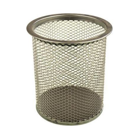 Stifteköcher the round network 9 x 10 cm (D. x H) Metall silber (1/4)