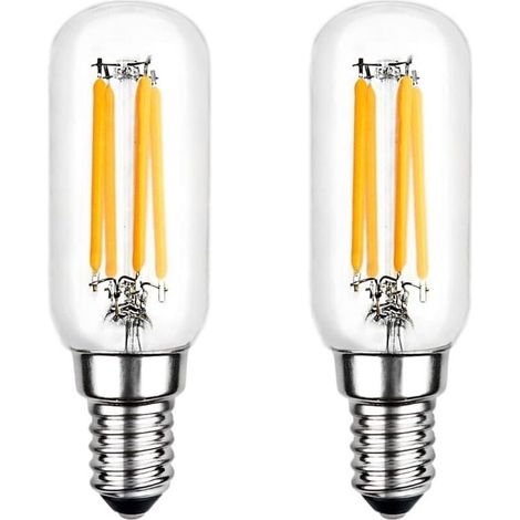 Ampoule Led Pour Hotte De Cuisine t25 e14 4w Blanc Froid 6000k 400lm Équivalent Lampe De Hotte 40w e14 Ampoule Filament Tubulaire Led Pour Hotte Aspirante Non-Dimmable Lot De 2 (1/4)