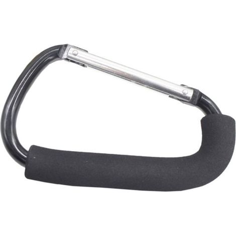 Mousqueton à clip Lot de 3, en alliage, portable, durable et réutilisable Idéal pour le shopping, l'escalade, la pêche et la randonnée. (1/5)