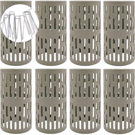 8 Stück Pflanzen- und Baumstammschutz, 20 cm dehnbares Baumschutznetz aus Kunststoff mit Cr