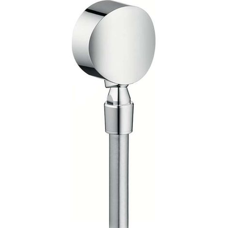 Hansgrohe Prese d'acqua a muro - Presa d'acqua FixFit S, con valvola di non ritorno e giunto sferico, cromata 27506000 (1/2)