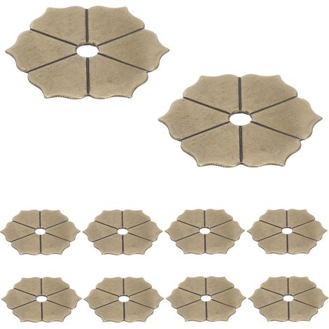 Kichvoe Lot de 10 plaques fixation décoratives pour boutons (1/5)