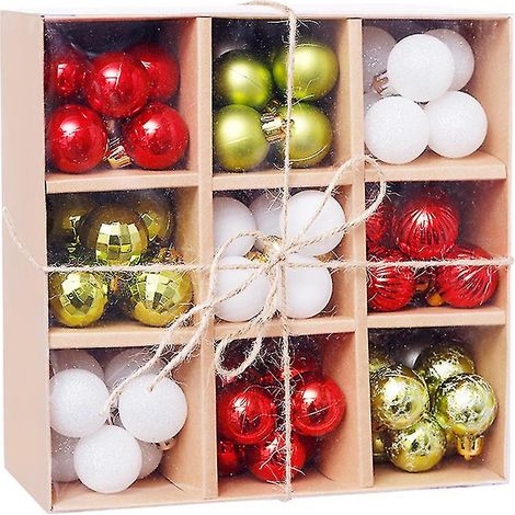 99-teiliges bruchsicheres Weihnachtsschmuckset mit Baumkugeln für Feiertage, Hochzeiten und Partys (1/5)