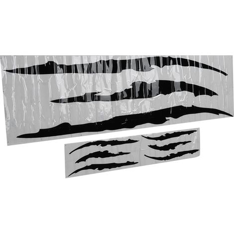 2 autocollants PVC imperméables pour rayures auto, déco universelle phare noir, sticker voiture (1/5)