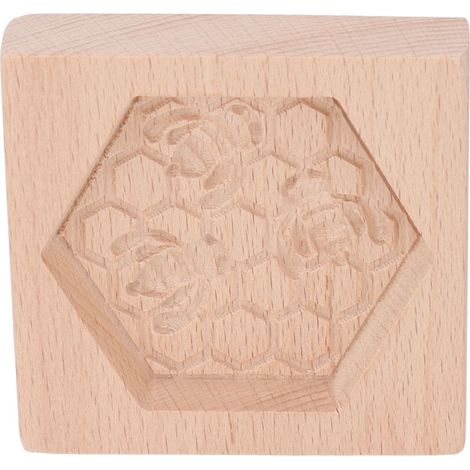 Moule à biscuits en bois de hêtre, tampon presse réutilisable et lavable pour pâtisserie en cuisine (1/5)