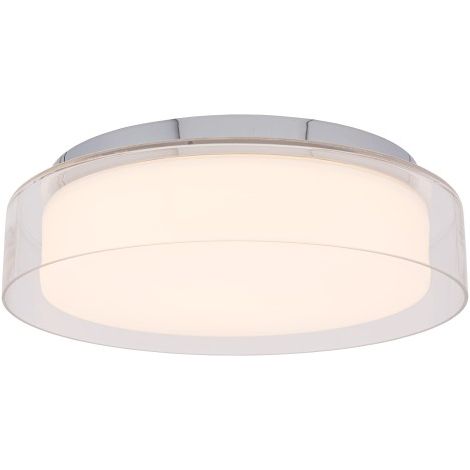 Plafoniera LED Nowodvorski PAN cromata vetro Ø35 IP44