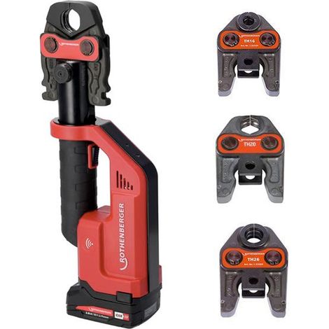Pressatrice a Batteria 18V 2Ah Rothenberger Romax Compact III + Ganasce TH 16 20 26 - 1000004279
