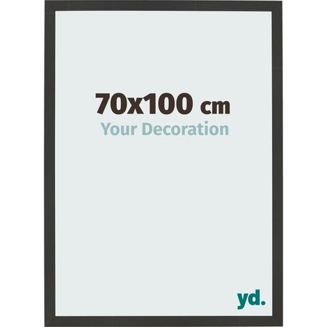 yd. - Cadre photo 70x100 - Noir Grain de Bois - MDF - Bologna (1/5)