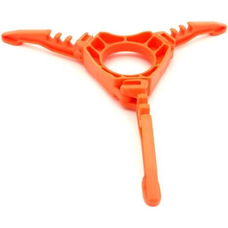 Support de Réservoir de Gaz en ABS Antidérapant Réchaud à Gaz Stand Pliable Cartouche Canister Support Trépied Multi-usages Portable pour Camping Randonnée Pique-nique Cuisson - Orange, (1/5)
