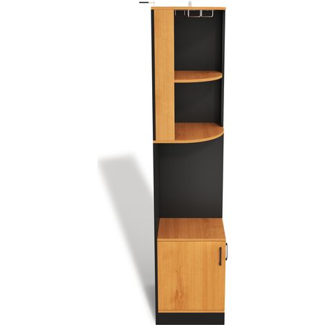 Meuble bar d'angle en MDF avec porte-verres et porte-bouteilles et portes de rangement pour cuisine, salle à manger et salon (1/5)