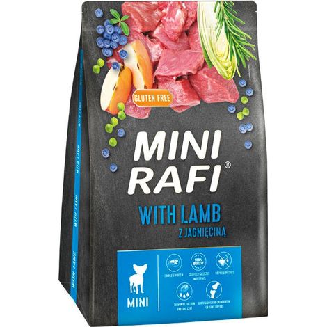 Croquettes Dolina Noteci Mini Rafi riches en agneau pour chiens 3 kg