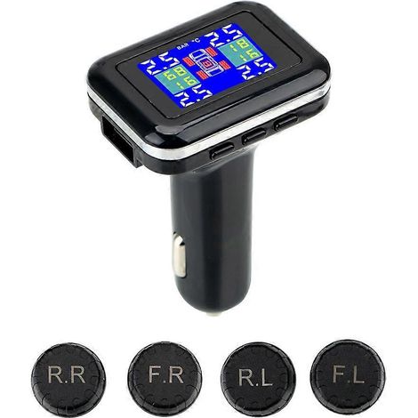 Écran LCD, prise allume-cigare, capteur TPMS, système de surveillance de la pression des pneus (1/5)