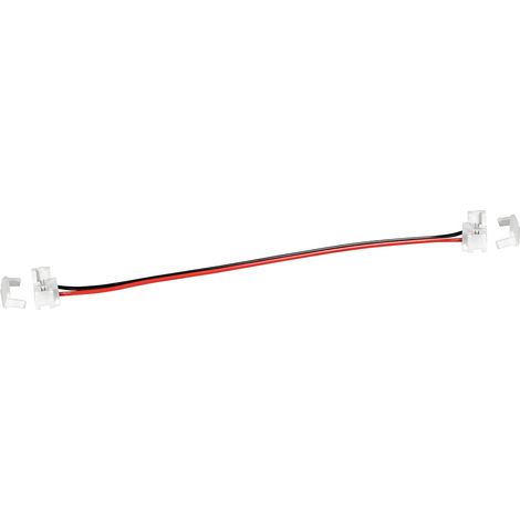Adattatore a clip per strisce led monocolore da 8 mm, lunghezza 15 cm, compatibile con le nostre strisce led: lb 1..., lb 9..., lb 11...