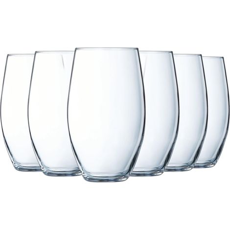 6 verres hauts 37cl en Cristallin Modernes et contemporains Fabriqués en France (1/5)
