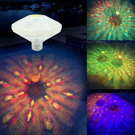 Lampe flottante pour piscine, lampe LED submersible IP68, avec 7 modes-AquaForge