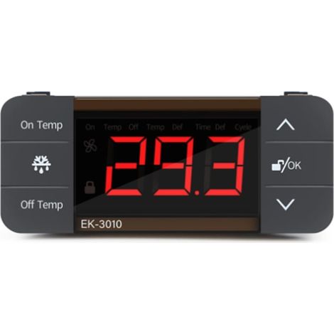 Contrôleur de température numérique 220 V - Thermostat de dégivrage pour réfrigérateur - Facile à installer et à utiliser (1/5)