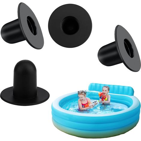 4 Pièces Bouchons de Piscine, Bouchon Piscine, Bouchon Vidange Piscine, Bouchon Spa, Bouchons Muraux pour Piscine, Trou de Crépine, Pompe de Filtre Bouchon de Vidange, Compatible et (1/5)