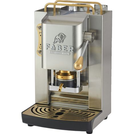 Macchina da caffè faber pro inox deluxe serbatoio vetro silenziosa
