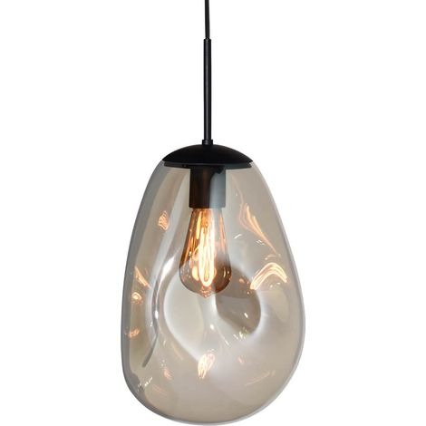 Lampe suspendue Lava 1x verre doré Ø 22,5cm - 2760-05-02-60