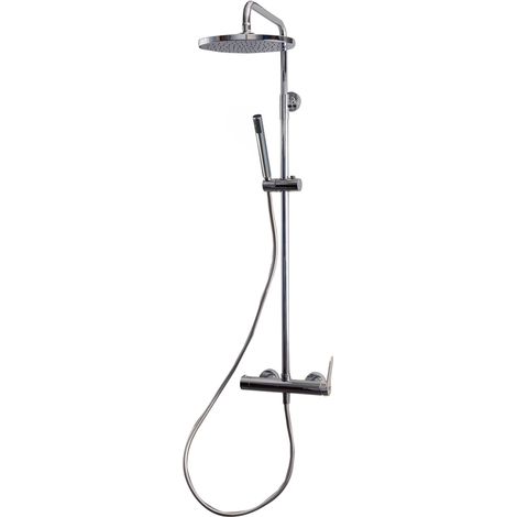 Presto Dalma 72050300 Columna ducha monomando mezcladora rociador 250 mm ABS cromo y flexo pvc (1/2)