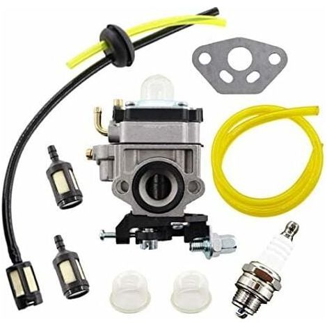 Kit carburatore per decespugliatore AL-KO, modelli BC410, BC4535, BC4125, con tubo carburante e filtro. (1/5)