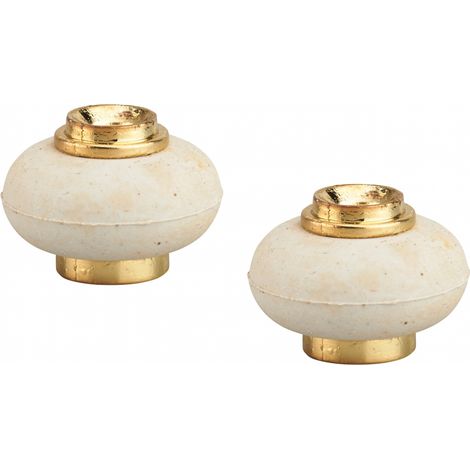 Thirard – Lot de 2 butoirs à visser caoutchouc Ø30x37mm – Fixation au sol – Pour portes intérieures – Garantie 5 ans