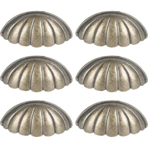 6 PCS Coquillage Boutons Nautique Poignée De Porte Vintage Armoire Tiroir Placard Tirer Mer Boutons De Tiroir Commode Boutons Poignées pour Meubles De Cuisine Armoire Penderie Placard (1/5)