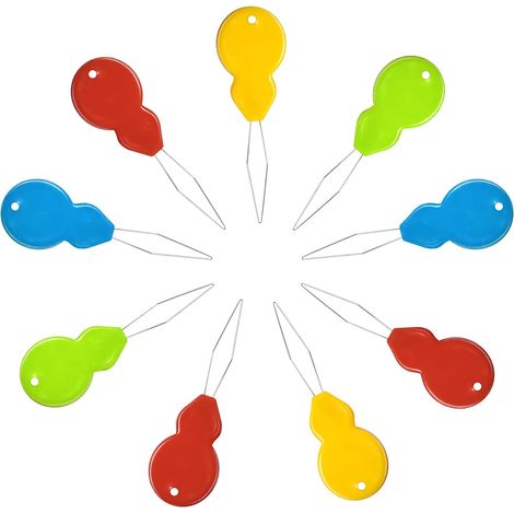 CCYKXA 20 Stück Kunststoff-Nadeleinfädler, DIY-Einfädler, Kunststoff-Nadeleinfädler für Nähgarn, Nähnadeleinfädler für Bastelarbeiten und DIY (mehrfarbig) (1/5)