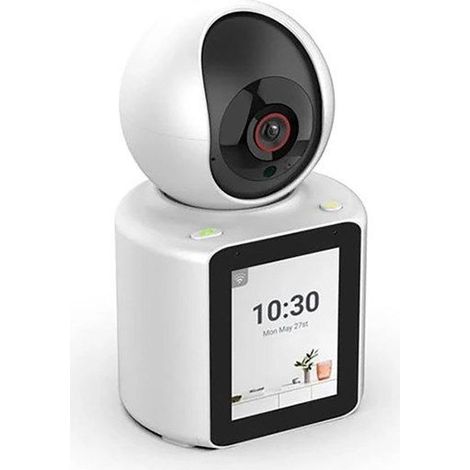 Filiyano-Caméra connectée XScreen motorisée à 360 degrés avec écran et vision nocturne blanche (1/3)