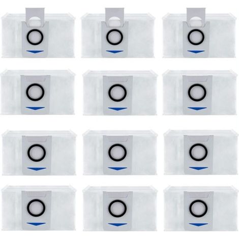 SABIR Lot de 12 Sac d'aspirateur Accessoires pour Ecovacs Deebot X1 Omni / X1 e Omni, Aspirateur Accessoires de Rechange Sac à poussière (1/4)
