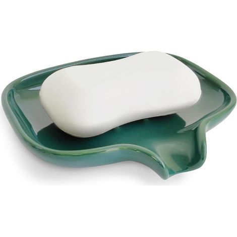Porte-savon en céramique multicolore pour cuisine ou salle de bain, facile à nettoyer (1/5)