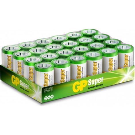 GP Battery Super Alkaline Batterie 1,5 V Taschenlampe D / 13 A / LR20 (24er-Pack)