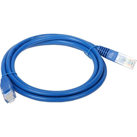 Cordon de brassage U/UTP cat.5e PVC 3,0 m bleu alantec