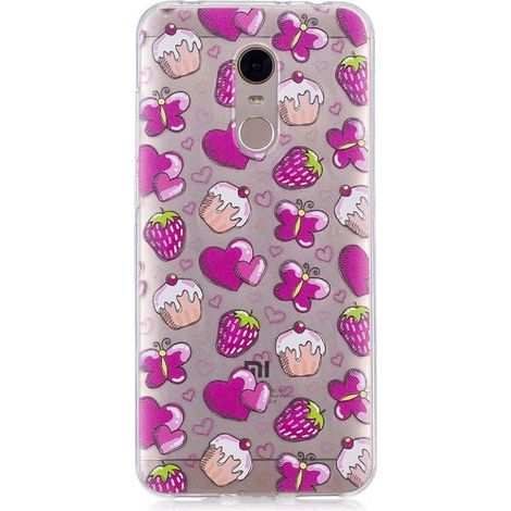Coque arrière souple pour Xiaomi Redmi 5 Plus - Motif desserts - Transparente - Étui de protection (1/5)