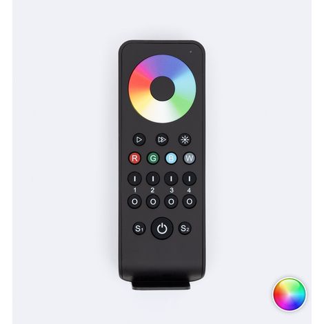 Telecomando RF per Regolatori LED RGB / RGBW 4 Zone M  Nero
