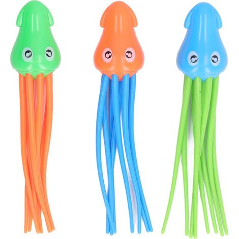 3 pièces Jouets de Piscine Méduse pour Enfants, Jeux de Plongée Sous-Marine et Équipement d'Entraînement à la Nage (1/5)